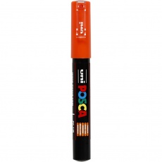 Posca Marker , PC-1M, Strichstärke 0,7 mm, extrafein, Orange, 1 Stk