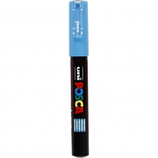 Posca Marker , PC-1M, Strichstärke 0,7 mm, extrafein, Hellblau, 1 Stk