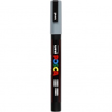 Posca Marker , PC-3M, Strichstärke 0,9-1,3 mm, fein, Grau, 1 Stk