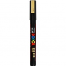 Posca Marker , PC-3M, Strichstärke 0,9-1,3 mm, fein, Gold, 1 Stk