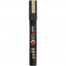 Posca Marker , PC-5M, Strichstärke 2,5 mm, Medium, Gold, 1 Stk