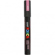 Posca Marker , PC-5M, Strichstärke 2,5 mm, Medium, Rosa metallic, 1 Stk
