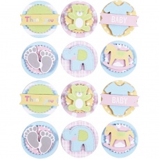 3D-Sticker Baby, Baby, D 35 mm, Dicke 5 mm, 1 Bl.