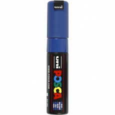 Posca Marker , PC-8K, Strichstärke 8 mm, breit, Blau, 1 Stk