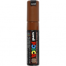 Posca Marker , PC-8K, Strichstärke 8 mm, breit, Braun, 1 Stk