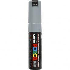 Posca Marker , PC-8K, Strichstärke 8 mm, breit, Grau, 1 Stk