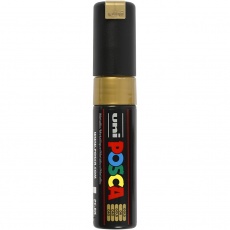 Posca Marker , PC-8K, Strichstärke 8 mm, breit, Gold, 1 Stk