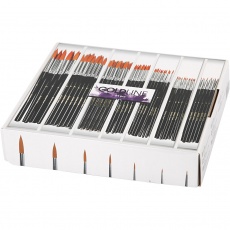 Gold Line Pinsel, 1+2+4+8+12+18+22, L 17-21 cm, B 1-7 mm, rund, 7x12 Stk/ 1 Pck