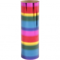 Dekofolie, B 15,5 cm, Dicke 0,02 mm, Regenbogenfarben, 50 cm/ 1 Rolle