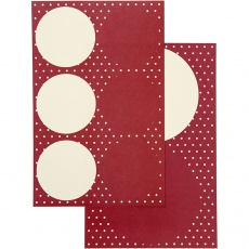 Sticker, D 4+6,5 cm, Blatt 9x14 cm, 4 Bl. sort./ 1 Pck