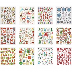 Stickerbuch, Weihnachten, Blatt 15x16,5 cm, 12 Bl./ 1 Pck