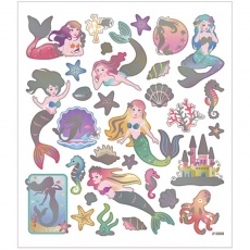 Sticker, Meerjungfrauen, Blatt 15x16,5 cm, 1 Bl.