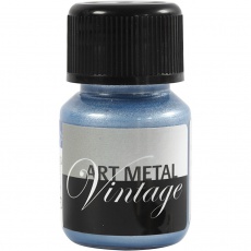 Art Metal Farbe, Perlmutt-Blau, 30 ml/ 1 Fl.