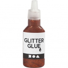 Glitzerkleber, Orange, 25 ml/ 1 Fl.