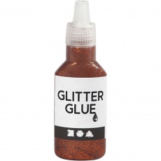 Glitzerkleber, Orange, 25 ml/ 1 Fl.