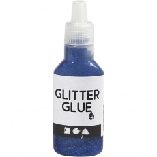 Glitzerkleber, Dunkelblau, 25 ml/ 1 Fl.