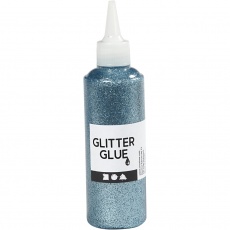 Glitzerkleber, Hellblau, 118 ml/ 1 Fl.