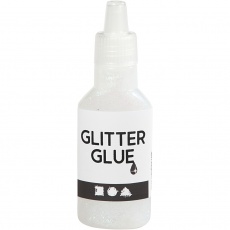 Glitzerkleber, Holographisch Weiß, 25 ml/ 1 Fl.