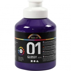 Acrylfarbe Glänzend, Violett, 500 ml/ 1 Fl.