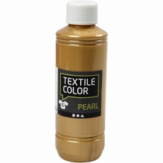 Textilfarbe, Perlmutt, Gold, 250 ml/ 1 Fl.