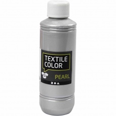 Textilfarbe, Perlmutt, Silber, 250 ml/ 1 Fl.