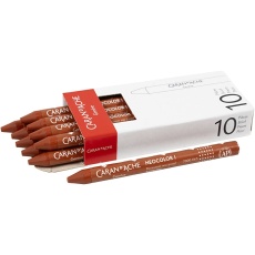 CARAN D’ACHE Neocolor I - Ölkreide, L 10 cm, Dicke 8,5 mm, Russet (065), 10 Stk/ 1 Pck