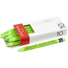 CARAN D’ACHE Neocolor II, L 10 cm, Dicke 8,5 mm, Hellgrün (230), 10 Stk/ 1 Pck