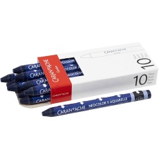 CARAN D’ACHE Neocolor II, L 10 cm, Dicke 8,5 mm, Preußischblau (159), 10 Stk/ 1 Pck