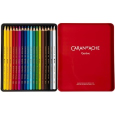 CARAN D’ACHE Supracolor II, L 17 cm, Mine 3.8 mm, Sortierte Farben, 18 Stk/ 1 Pck