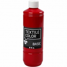 Textilfarbe, Primärrot, 500 ml/ 1 Fl.