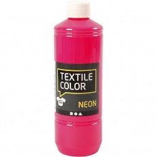 Textilfarbe, Neonpink, 500 ml/ 1 Fl.
