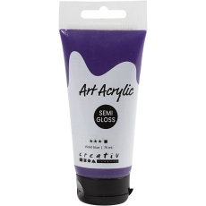 Acrylfarbe, Mattglänzend, Deckend, Violettblau, 75 ml/ 1 Fl.