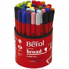 Berol Marker, D 10 mm, Strichstärke 1-1,7 mm, Sortierte Farben, 42 Stk/ 1 Dose