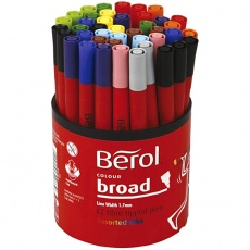 Berol Marker, D 10 mm, Strichstärke 1-1,7 mm, Sortierte Farben, 42 Stk/ 1 Dose
