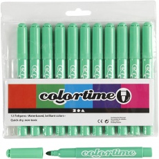 Colortime Marker, Strichstärke 5 mm, Hellgrün, 12 Stk/ 1 Pck