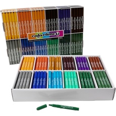 Colortime Marker, Strichstärke 5 mm, Zusätzliche Farben, 12x24 Stk/ 1 Pck