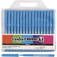 Colortime Marker, Strichstärke 2 mm, Hellblau, 18 Stk/ 1 Pck