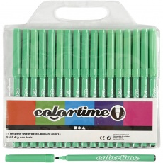 Colortime Marker, Strichstärke 2 mm, Hellgrün, 18 Stk/ 1 Pck