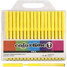 Colortime Marker, Strichstärke 2 mm, Zitronengelb, 18 Stk/ 1 Pck