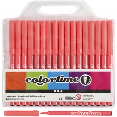 Colortime Marker, Strichstärke 2 mm, Pink, 18 Stk/ 1 Pck