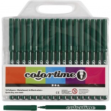 Colortime Marker, Strichstärke 2 mm, Dunkelgrün, 18 Stk/ 1 Pck