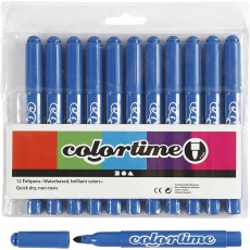 Colortime Marker, Strichstärke 5 mm, Azure, 12 Stk/ 1 Pck