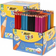 BIC Evolution Buntstifte, L 17,5 cm, Mine 3 mm, Sortierte Farben, 288 Stk/ 1 Pck