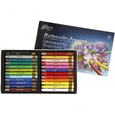 Gallery Aquarell-Kreide, L 9,3 cm, Sortierte Farben, 24 Stk/ 1 Pck