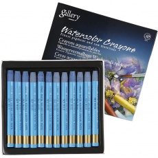 Gallery Aquarell-Kreide, L 9,3 cm, Dicke 8 mm, Himmelblau (337), 12 Stk/ 1 Pck