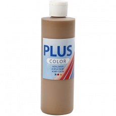 Plus Color Bastelfarbe, Hellbraun, 250 ml/ 1 Fl.