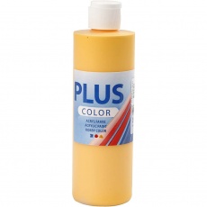 Plus Color Bastelfarbe, Sonnengelb, 250 ml/ 1 Fl.