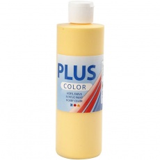 Plus Color Bastelfarbe, Krokusgelb, 250 ml/ 1 Fl.