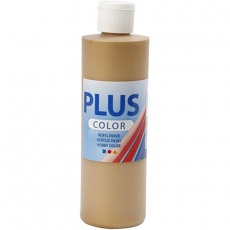 Plus Color Bastelfarbe, Gold, 250 ml/ 1 Fl.