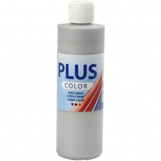 Plus Color Bastelfarbe, Silber, 250 ml/ 1 Fl.